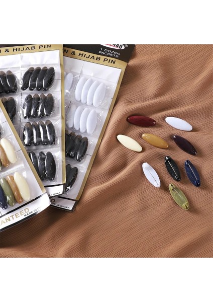 Stil 7 48 Adet Oval Iğne Rengi Müslüman Başörtüsü Iğne Eşarp Toka Eşarp Pin Aksesuarları Plastik Emniyet Pimi Renkli Dikiş Aksesuarları (Yurt Dışından) fiyatları