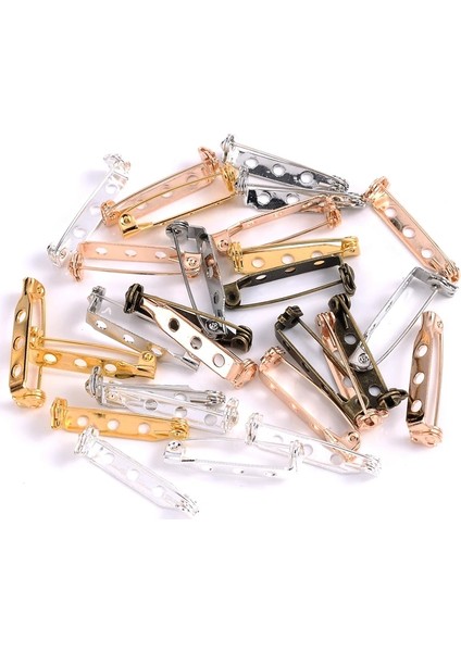 Antik Bronz 20MM-30 Adet 30 Adet/grup 20 25 32MM Çift Emniyet Broş Klip Taban Pimleri Ayarları Boş Taban Diy Takı Yapımı Malzemeleri (Yurt Dışından)