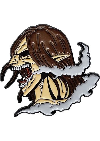 B Titan Eren Yeager Shingeki No Kyojin Emaye Pin Yaka Broş Metal Rozet Takı Aksesuar (Yurt Dışından)