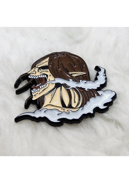 B Titan Eren Yeager Shingeki No Kyojin Emaye Pin Yaka Broş Metal Rozet Takı Aksesuar (Yurt Dışından)