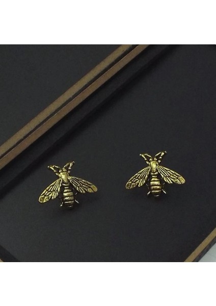 Antik Altın Arı Moda Beyefendi Püskül Broş Erkek Takım Elbise Gömlek Yaka Üçgen Kanatları Zincir Yaka Pin Metal Retro Düğün Aksesuarları (Yurt Dışından)