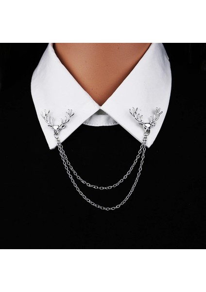 Antik Altın Arı Moda Beyefendi Püskül Broş Erkek Takım Elbise Gömlek Yaka Üçgen Kanatları Zincir Yaka Pin Metal Retro Düğün Aksesuarları (Yurt Dışından) fırsatları
