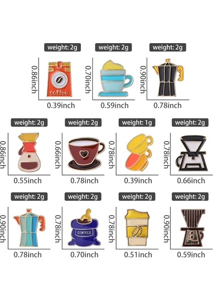 XZ7902 Kahve Zihin Emaye Pimleri Cafe Latte Sanat Fasulye Pot Kupa Bardak Barista Broş Düğme Rozeti Karikatür Takı Hediye Arkadaşlar (Yurt Dışından)
