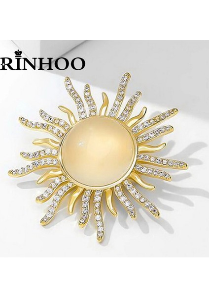 Stil 6 Rinhoo Lüks Rhinestone Opal Güneş Şekilli Broşlar Kadınlar Için Moda Takı Yaratıcı Ayçiçeği Bitki Toka Pimleri Çiçek Rozeti (Yurt Dışından) fiyatları
