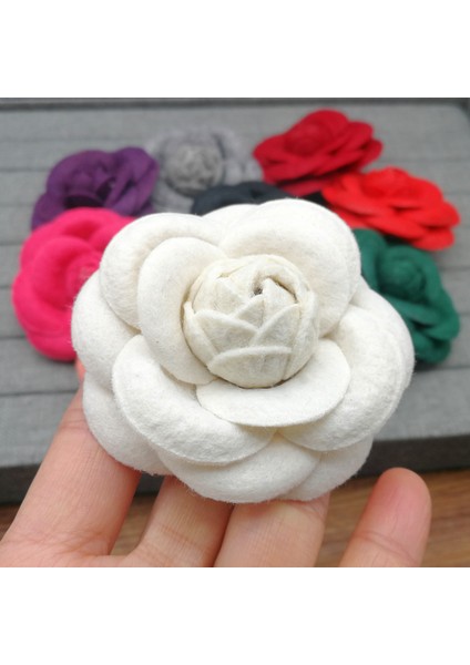 Siyah-Yün Lüks Büyük Broş Kadın Eşarp Toka Pin Kumaş Sanat Kumaş Çiçek Broş Moda Giyim Takı Aksesuarları Kız Hediyeler (Yurt Dışından) modelleri