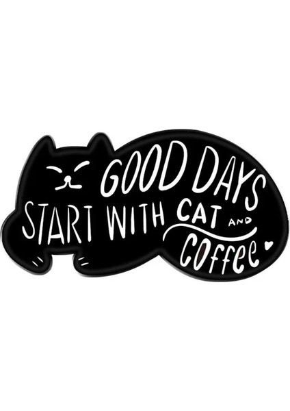 21 Kedi Koleksiyonu Emaye Broş Kahve Fincanı Balık Paketi Kitap Kedi Hayat Daha Iyidir Kedi Zar Sevimli Kedi Rozeti Punk Yaka Iğnesi Takı (Yurt Dışından)