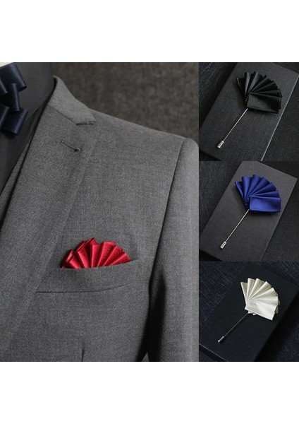 L 1 Adet Erkek Takım Elbise Broş Pins Taklit Cep Havlu Iğnesi Broş Erkekler Için Düğün Parti Yaka Pin Rozeti Korsaj Broş Takı (Yurt Dışından) fiyatları