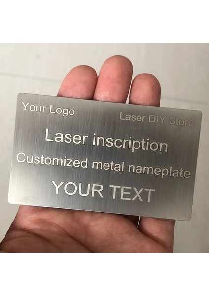 Parlak Altın 80X30X0.4MM Özelleştirilebilir Broş Pin Kişiselleştirilmiş Kazınmış Metin Logo Iş Kimlik Plakası Çelik Metal Etiket Adres Plak Ev Kapı Numarası (Yurt Dışından)