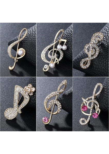 XZ0265-14 1 Parça Moda Kadın Keman Broş Iğneler Punk Kişilik Broş Kristal Rhinestone Pin Takı Aksesuarları Broş (Yurt Dışından)