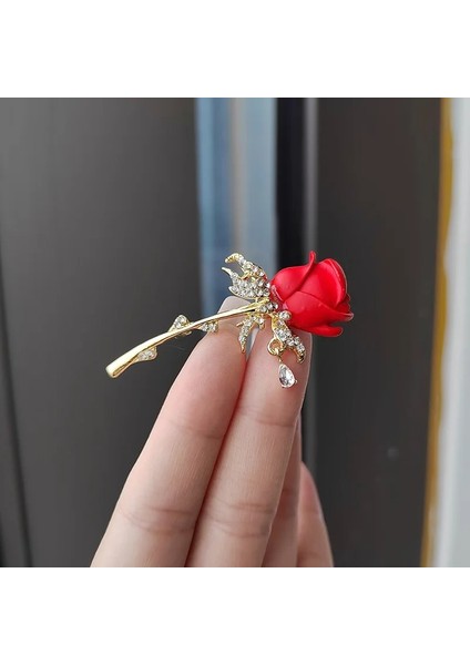XZ0042-2 50 Adet Lale Gül Broş Kadınlar Için Trendy Tasarım Zarif Korsaj Moda Broş Pin Elbise Lüks Zirkon Takı Aksesuarları Parti Hediyeler (Yurt Dışından) indirimleri