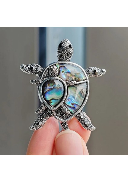 XZ0261-12 1 Adet Vintage Rhinestone Sevimli Karikatür Kaplumbağa Hayvan Broş Kadın Erkek Ceket Giyim Aksesuarları Broş Pins Parti Takı Hediyeler (Yurt Dışından) fiyatları