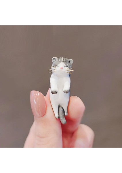 24 Moda Sevimli Kedi Hayvan Broş Broş Pin Kız Erkek Yaka Iğneler Düğme Çanta Giyim Aksesuarları Bff Hediyeler (Yurt Dışından)
