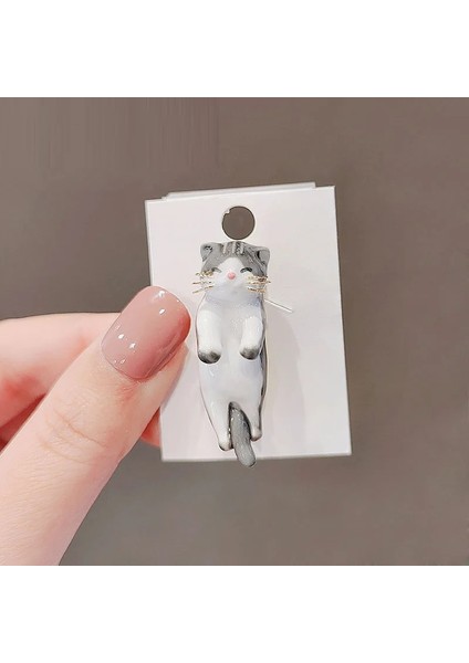 24 Moda Sevimli Kedi Hayvan Broş Broş Pin Kız Erkek Yaka Iğneler Düğme Çanta Giyim Aksesuarları Bff Hediyeler (Yurt Dışından)