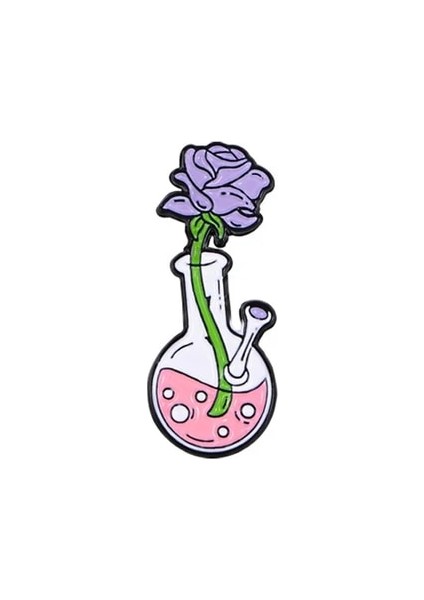 Stil 7 Trendy Bilim Emaye Broş Periyodik Tablo Moleküler Eleman Dna Çiçek Test Tüpü Kadın Bilim Şırınga Rozeti Punk Pimleri Takı (Yurt Dışından)