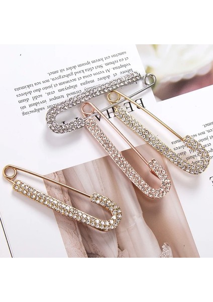 Gül Altın Rengi Basit Kadın Kristal Broş Pin Bayan Vintage Takı Parlak Taklidi Dekorasyon Toka Pin Kağıt Klip Aksesuarları Hediyeler (Yurt Dışından) fiyatları