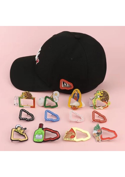 23 Metal Yeni Çağ Şapka Pimleri Moda Retro Dekorasyon Karikatür Pin Pişirme Boya Yaratıcı Emaye Broş Giyim Aksesuarları (Yurt Dışından) modelleri