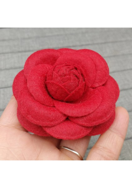 Siyah Beyaz-Pu Lüks Büyük Broş Kadın Eşarp Toka Pin Kumaş Sanat Kumaş Çiçek Broş Moda Giyim Takı Aksesuarları Kız Hediyeler (Yurt Dışından) fırsatları