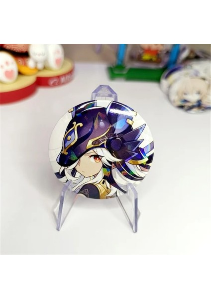 V Kaveh Baizhu Yaoyao Kirara Anime Rozeti Genshin Etki Broş Pin Sırt Çantası Dekorasyon Cosplay Yaka Iğneler Hayranları Hediye (Yurt Dışından)