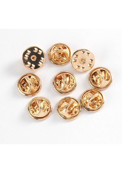 Kc Altın 50 Adet Sadece Kapaklar 50 Takım/grup Sıkıştırma Rozeti Tutucu Kelebek Toka Pin Geri Broş Debriyaj Bakım Kapağı Tırnak Kravat Geri Tıpalar Rodyum Takı Bulguları (Yurt Dışından)