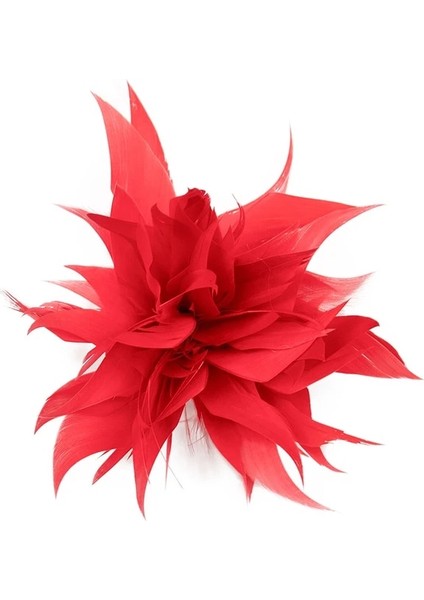 Stil 10 Moda Kumaş Tüy Broş Kumaş Çiçek Korsaj Zarif Moda Yaka Pin Kadın Aksesuarları Düğün Parti Takı (Yurt Dışından)