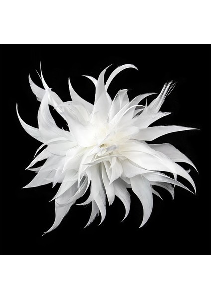 Stil 10 Moda Kumaş Tüy Broş Kumaş Çiçek Korsaj Zarif Moda Yaka Pin Kadın Aksesuarları Düğün Parti Takı (Yurt Dışından) modelleri