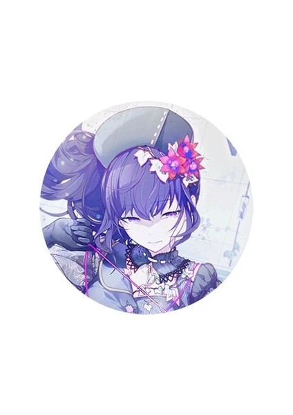 22 50MM Proje Sekai Anime Asahina Mafuyu 25 Nightcord 50MM Metal Rozet Broş Pins (Yurt Dışından)