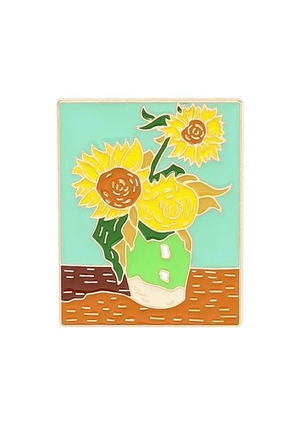 XZ3155 Yıldızlı Gece Van Gogh Emaye Pin Özel Teneke Broş Karikatür Ünlü Yağlıboya Yaka Rozeti Sanat Takı Hediye Hayranları (Yurt Dışından)