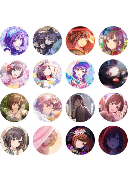 03 50MM Proje Sekai Anime Shinonome Ena Enanan 25 Nightcord 50MM Metal Rozet Broş Pins (Yurt Dışından)