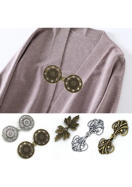 11 1 Çift Vintage Hırka Yaka Klipleri Kadın Şal Broş Kazak Bluz Pin Pelerin Pelerin Klipsler Bağlantı Elemanları Toka Broş Klip Takı (Yurt Dışından) modelleri