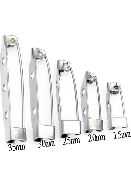 40 Adet Uzunluk 20MM 40 Adet Metal 15/20/25/30/32/35/38/40MM Broş Klip Taban Pimleri Broş Ayarları Boş Taban Diy Takı Yapımı Için Bulma (Yurt Dışından)