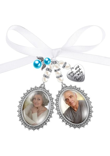 Melek 1 Kolye Düğün Buket Charm Dantel Oval Gelin Buketi Melek Charm Anıt Fotoğraf Charm Sen Her Zaman Kalbimdesin Charm (Yurt Dışından) fiyatları