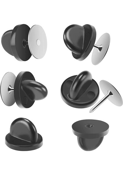 Siyah Klip Hiçbir Pim 50 Takım/grup Rozet Broş Tabanı Kelebek Toka 10 mm Damızlık Takı Yapımı Için Arkaları Kauçuk Debriyaj Kap Pin Broş Tutucu Bulma (Yurt Dışından) fiyatları