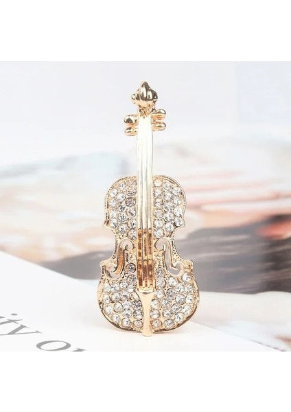 A20606-GOLD Moda Yaratıcı Tasarım Kamelya Broş Bayanlar Eşarp Dekorasyon Kristal Zirkon Gül Çiçek Broş Kız Akşam Yemeği Takım Elbise Pin (Yurt Dışından)