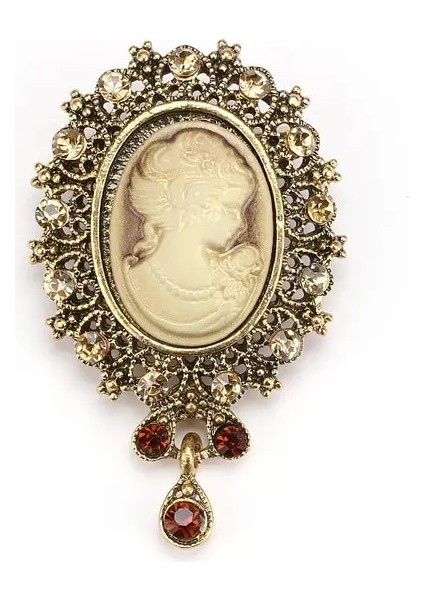 7569-G Baiduqiandu Marka Fabrika Doğrudan Çeşitli Stiller Kristal Rhinestones Cameo Vintage Broş Pins Kadınlar Için (Yurt Dışından)