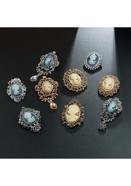 7569-G Baiduqiandu Marka Fabrika Doğrudan Çeşitli Stiller Kristal Rhinestones Cameo Vintage Broş Pins Kadınlar Için (Yurt Dışından) indirimleri