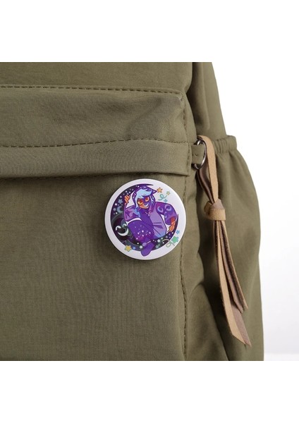 STYLE-2MXZ235 Yaratıcı Renkli Yuvarlak Teneke Pimleri Rozeti Hayvan Kedi Dinozor Kurbağa Aşk Çift Otobüs Hayalet Alaşım Broş Kadın Takı Hediye (Yurt Dışından) modelleri