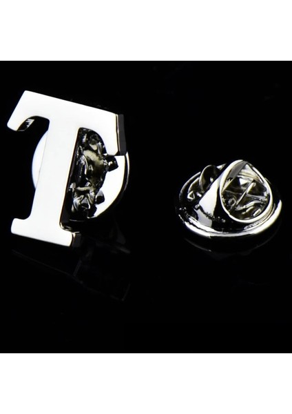 T Ilk A'dan Z'ye 26 Harfler Pin Gümüş Renk Moda Ingilizce Sembol Tasarım Erkek Takım Elbise Yaka Yaka Broş Pin Parti Takı (Yurt Dışından)