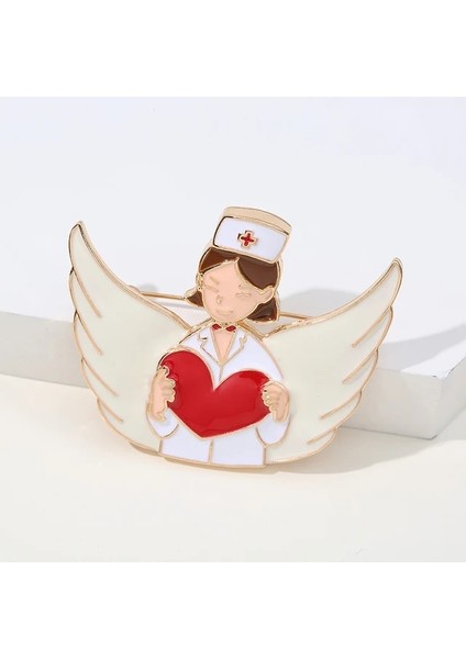 27 Sevimli Emaye Takı Karikatür Güzel Hemşire Doktor Broş Hastane Tıbbi Stetoskop Ambulans Rozeti Yaka Iğnesi Aksesuarı Брошь (Yurt Dışından)