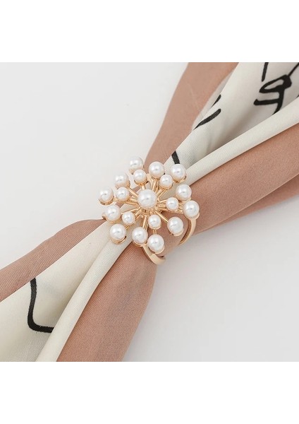 BZ361-01 Taklidi Eşarp Broşlar Kristal Ipek Eşarplar Toka Broş Şal Halka Klipsi Atkı Raptiye Sevimli Düğümlü Düğme Pin Aksesuarları (Yurt Dışından)