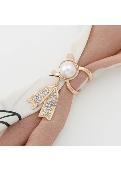 BZ361-01 Taklidi Eşarp Broşlar Kristal Ipek Eşarplar Toka Broş Şal Halka Klipsi Atkı Raptiye Sevimli Düğümlü Düğme Pin Aksesuarları (Yurt Dışından) indirimleri