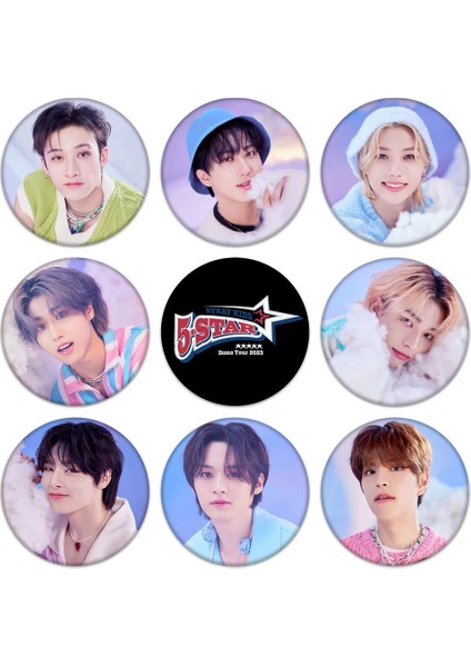 Felix 01 Kpop Kaçak Çocuklar Yeni Albüm Albümü 5 Yıldızlı Dome Turu 2023 Rozeti Bangchan Felix Broş Pin Konaklama Koleksiyonu Pimleri Sırt Çantası Giysileri Için (Yurt Dışından)