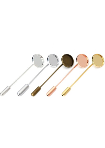 Altın 14MM Boş Taban 10 Adet/grup Metal Boş Broş Taban Cam 10-20MM Destek Cabochon Yaka Pin ile Diy Takı Yapımı Malzemeleri Aksesuarları (Yurt Dışından)