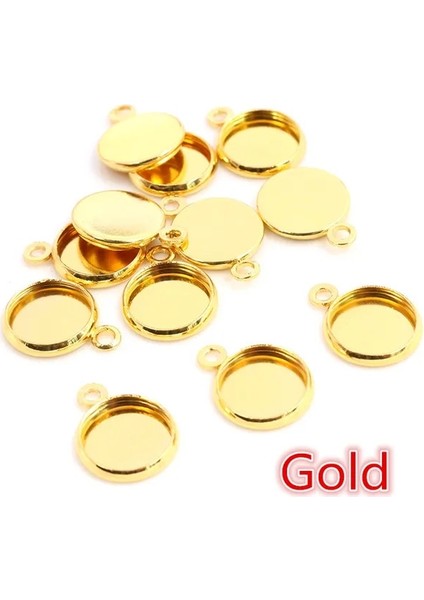 Altın 18MM x 20 Adet 8 10 12 14 16 18 20 25 mm Yuvarlak Cabochon Taban Tepsi Çerçeveleri Takı Yapımı Bulguları Için Boş Ayar Malzemeleri Bilezik Kolye (Yurt Dışından)