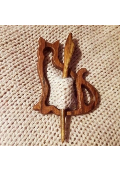 Cat1 Broş Pin Ahşap Hayvan Desen Diy Zanaat Rozeti Karikatür Pin Komik Sevimli Şal Pin Eşarp Toka Toka Pimleri Takı Hediye 2024 (Yurt Dışından)