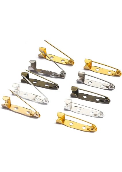 Tunç 5mm x 25MM 10-50 Adet Broş Tabanı Metal Pimler 15/20/25/30/35MM Pimleri Geri Gümüş Renk Emniyet Kilitleme Toka Pin Tutucu Diy Takı Aksesuarları (Yurt Dışından) fiyatları