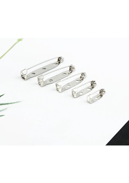 Tunç 5mm x 25MM 10-50 Adet Broş Tabanı Metal Pimler 15/20/25/30/35MM Pimleri Geri Gümüş Renk Emniyet Kilitleme Toka Pin Tutucu Diy Takı Aksesuarları (Yurt Dışından) fırsatları