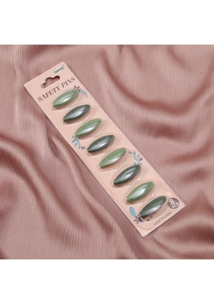 BZ424-08 8 Adet 12 8 Adet/paket Plastik Güvenlik Başörtüsü Broş Müslüman Eşarp Pimleri Taklidi Hicap Klip Toka Şal Pin Aksesuarları Takı Setleri (Yurt Dışından)