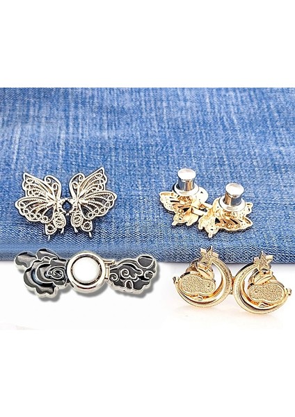 K Çıkarılabilir Bel Sıkma Toka Görünmez Snap Düğmesi Broş Takı Kot Pantolon Giyim Bel Tokası Kemer Ayarlamak Aracı (Yurt Dışından) modelleri