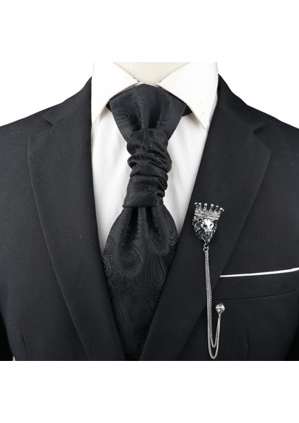 24 Moda Beyefendi Püskül Broş Erkek Takım Elbise Gömlek Yaka Zincir Yaka Pin Aslan Ejderha Geyik Retro Düğün Yemeği Aksesuarları (Yurt Dışından) fırsatları