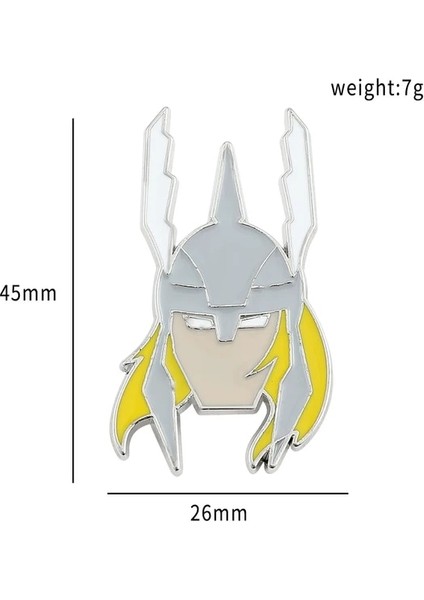 Thor Marvel Avengers Giysi Için Sevimli Süper Kahraman Demir Adam Örümcek Adam Rozeti Metal Emaye Yaka Iğnesi Sırt Çantası Aksesuarları (Yurt Dışından)